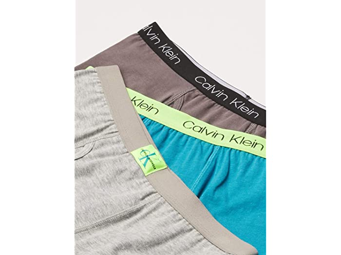 (取寄) カルバンクライン レディース ボーイズ アンダーウェア コットン ボクサー ブリーフ 6 パック Calvin Klein women Boys Underwear Cotton Boxer Briefs, 6 Pack Castlerock Grey/Moon Blue/Black Iris/Camo/Heather