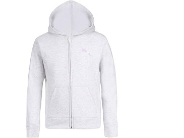 (取寄) プーマ ガールズ ガールズ コア ロゴ ジップ アップ フーディ PUMA girls Girls Core Logo Zip Up Hoodie White