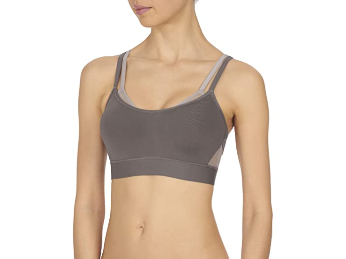 (取寄) ナトリ レディース グラビティ コンツアー アンダーワイヤー スポーツ ブラ Natori women Natori Gravity Contour Underwire Sport Bra Grey/Lead