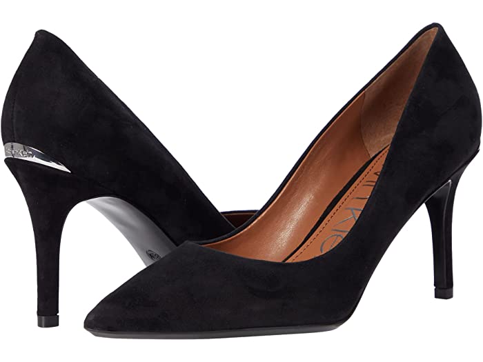() Х󥯥饤 ǥ  ݥ Calvin Klein women Gayle Pump Black Suede