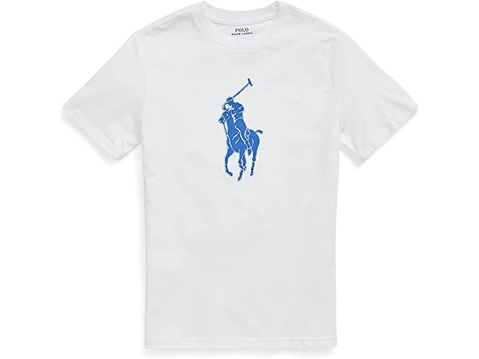 (取寄) ラルフローレン キッズ ボーイズ ビッグ ポニー コットン ジャージ ティー (ビッグ キッズ) Polo Ralph Lauren Kids boys Big Pony Cotton Jersey Tee (Big Kids) White