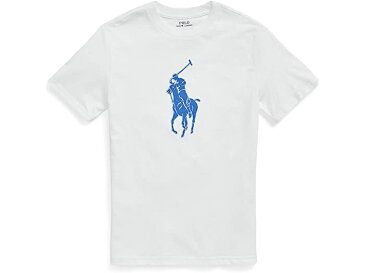 (取寄) ラルフローレン キッズ ボーイズ ビッグ ポニー コットン ジャージ ティー (ビッグ キッズ) Polo Ralph Lauren Kids boys Big Pony Cotton Jersey Tee (Big Kids) White