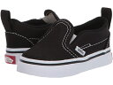 (取寄) バンズ キッズ キッズ スリップ-オン V (インファント/トドラー) Vans Kids kids Vans Kids Slip-On V (Infant/Toddler) (Canvas) Black/True White