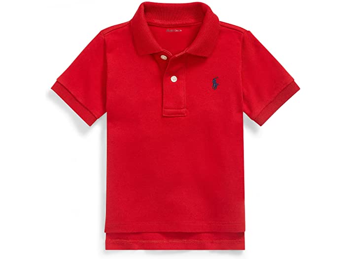 (取寄) ラルフローレン キッズ ボーイズ コットン インターロック ポロ シャツ (インファント) Polo Ralph Lauren Kids boys Cotton Interlock Polo Shirt (Infant) New Red 2