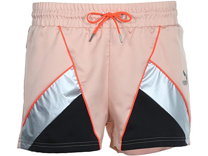 (取寄) プーマ レディース テーラード スポーツ サテン ショーツ PUMA women Tailored For Sport Satin Shorts Pink Sand/Puma Black/Metallic Silver/Hot Coral