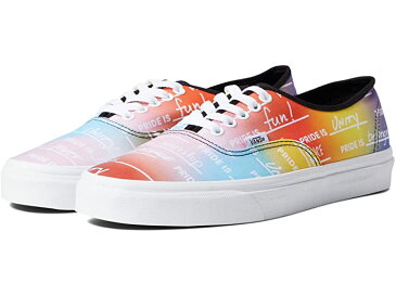 (取寄) バンズ プライド スニーカー コレクション Vans X Pride Sneaker Collection (Pride) Rainbow/True White (Authentic)