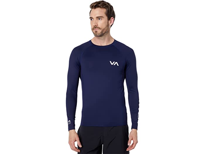 (取寄) ルーカ メンズ L/S ラッシュガード RVCA men L/S Rashguard Navy