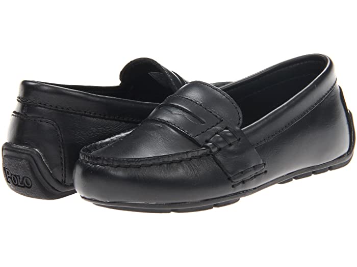 (取寄) ラルフローレン キッズ ボーイズ ローファー (トドラー) Polo Ralph Lauren Kids boys Telly Loafer (Toddler) Black Full Grain Leather