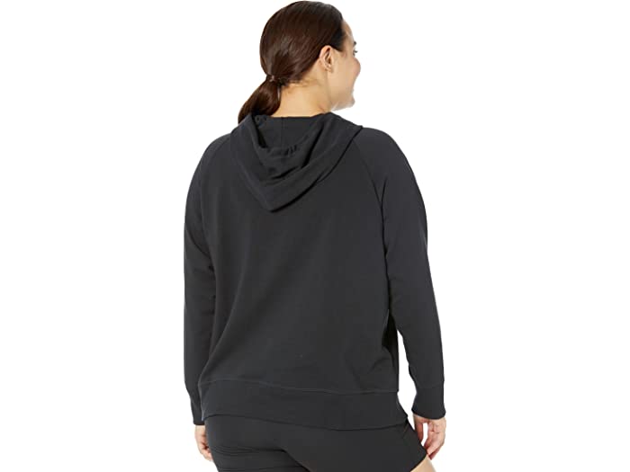 (取寄) ニューバランス レディース プラス サイズ エッセンシャル プルオーバー フーディ New Balance women Plus Size Essentials Pullover Hoodie Black