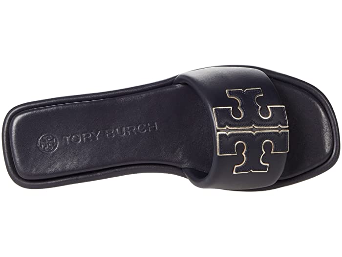 (取寄) トリーバーチ ダブル T スポーツ スライド Tory Burch Double T Sport Slide Perfect Navy/Gold