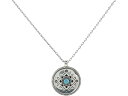 (取寄) ブライトン レディース モザイク ペンダント ネックレス Brighton women Mosaic Pendant Necklace Silver/Turquoise