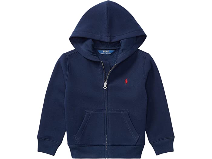 (取寄) ラルフローレン キッズ ボーイズ コットン ブレンド フリース フーディ (リトル キッズ) Polo Ralph Lauren Kids boys Cotton Blend Fleece Hoodie (Little Kids) Cruise Navy