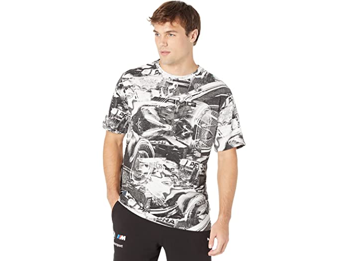 (取寄) プーマ メンズ F1 オール オーバー プリント ティー PUMA men Mercedes F1 Statement All Over Print Tee PUMA Black