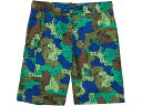 (取寄) エルエルビーン ボーイズ ビーンスポーツ スイム ショーツ プリント (ビッグ キッズ) L.L.Bean boys L.L.Bean Beansport Swim Shorts Print (Big Kids) Bright Kelly Green Cross Hatch Camo