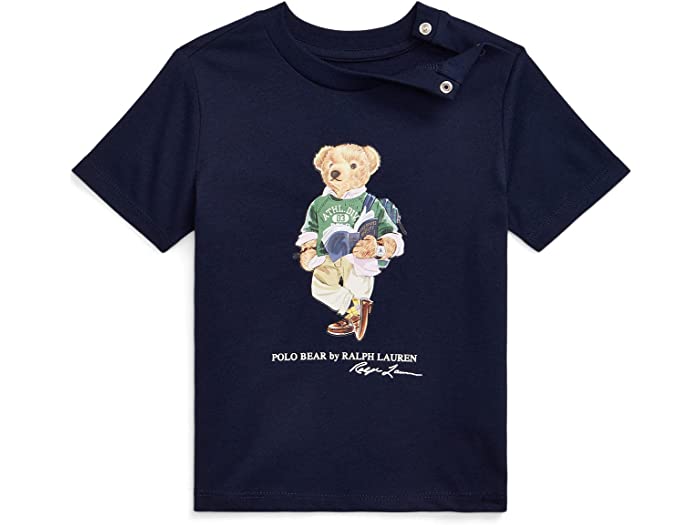 (取寄) ラルフローレン キッズ ボーイズ Polo Ralph Lauren Kids boys Polo Bear Cotton Jersey Tee (Infant) Cruise Navy