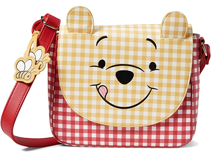 (取寄) ラウンジフライ Loungefly Disney Winnie The Pooh Gingham Crossbody Bag Winnie The Pooh