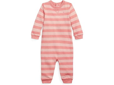 (取寄) ラルフローレン キッズ ガールズ Polo Ralph Lauren Kids girls Striped Fleece Coverall (Infant) Desert Rose/Adirondack Rose