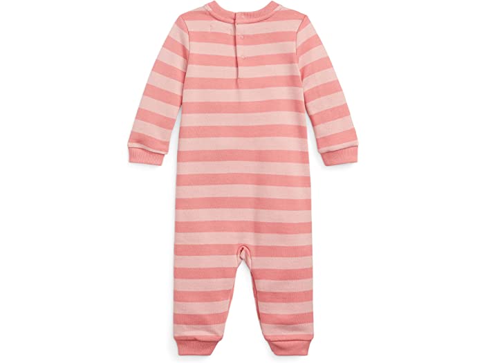 (取寄) ラルフローレン キッズ ガールズ Polo Ralph Lauren Kids girls Striped Fleece Coverall (Infant) Desert Rose/Adirondack Rose