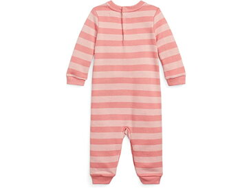 (取寄) ラルフローレン キッズ ガールズ Polo Ralph Lauren Kids girls Striped Fleece Coverall (Infant) Desert Rose/Adirondack Rose