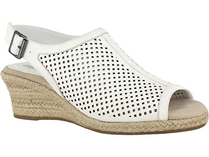 () ȥ꡼ ǥ ƥ Easy Street women Stacy White Linen Print
