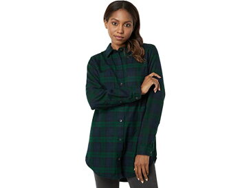 (取寄) エルエルビーン レディース L.L.Bean women Scotch Plaid Flannel Tunic Black Watch