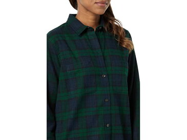 (取寄) エルエルビーン レディース L.L.Bean women Scotch Plaid Flannel Tunic Black Watch