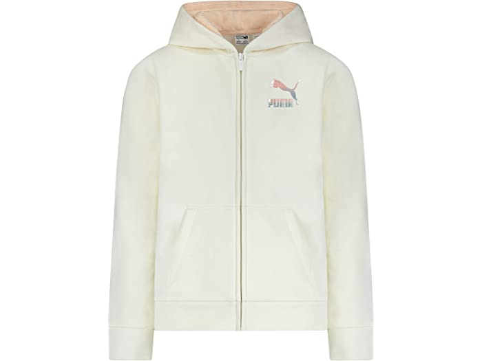 (取寄) プーマ キッズ ガールズ PUMA Kids girls Gloaming Pack Cotton Fleece Zip-Up Hoodie (Big Kids) White