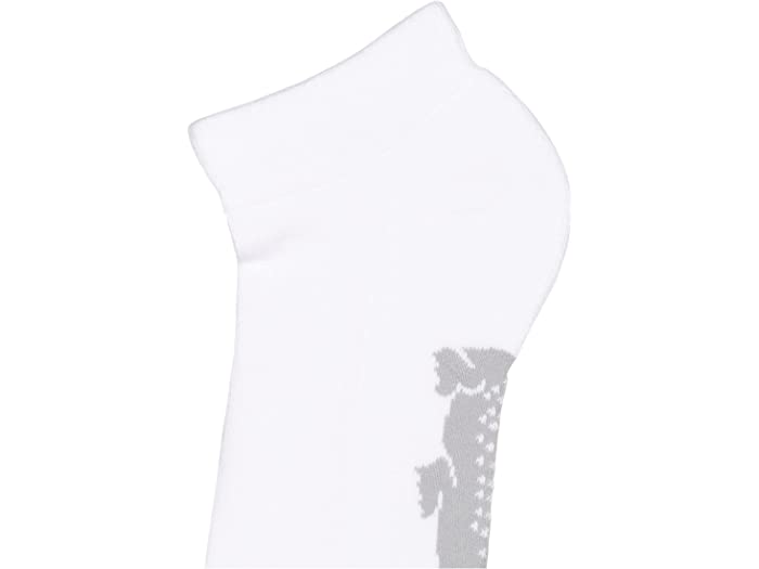 (取寄) ラコステ メンズ Lacoste men Mens Sport Quarter Ped Sock With Croc White/Silver Chine