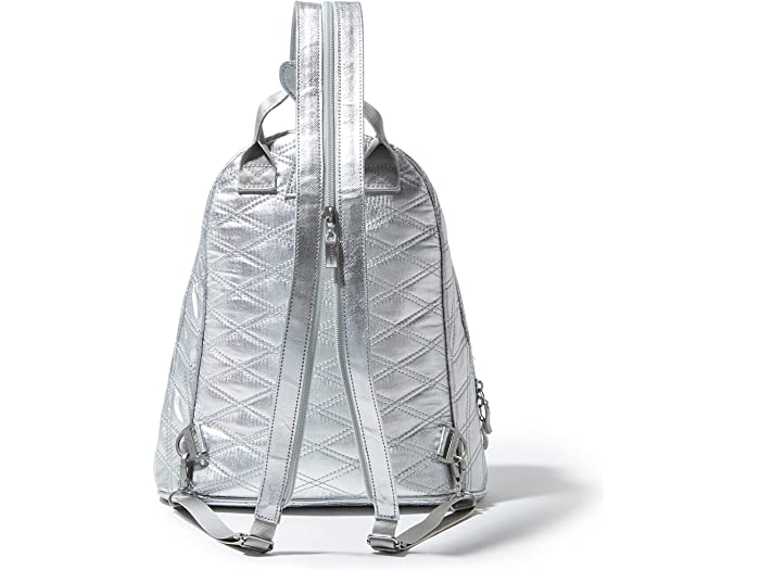 (取寄) バッガリーニ レディース Baggallini women Naples Convertible Backpack Silver Metallic Quilt