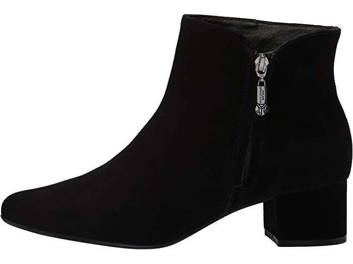 づいていま (取寄) マークジョセフニューヨーク レディース MARC JOSEPH NEW YORK women Womens Leather Block Heel with Zipper Detail Spruce Street Bootie Ankle Boot Black Nubuck：スウィートラグ パッド