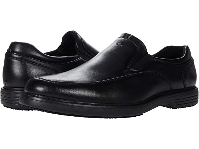 (取寄) ナン ブッシュ メンズ ウェイド ワーク モック トゥ スリッポン Nunn Bush men Wade Work Moc Toe Slip-On Black