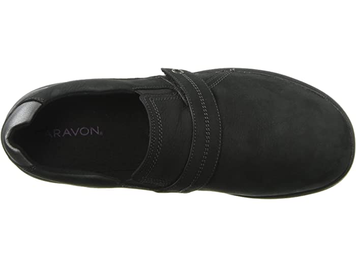 【シューズ】 (取寄) アラヴォン レディース Aravon women RS WP Slip-On Black Nubuck：スウィートラグ プルーフス