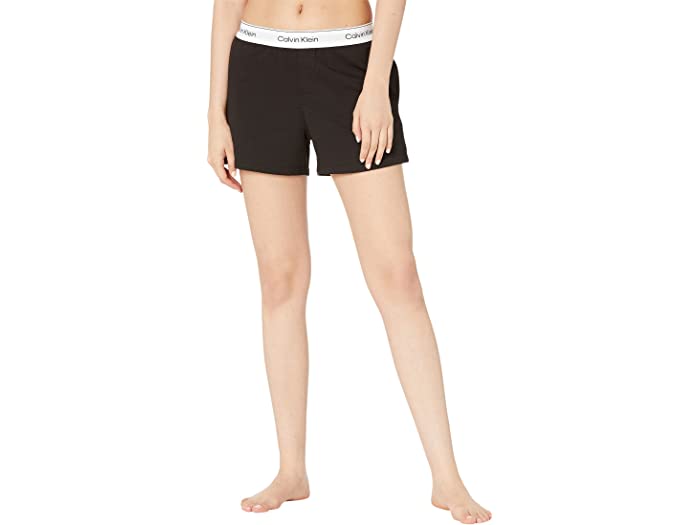 (取寄) カルバンクライン アンダーウェア レディース Calvin Klein Underwear women Modern Cotton Lounge (Refresh) Sleep Shorts Black