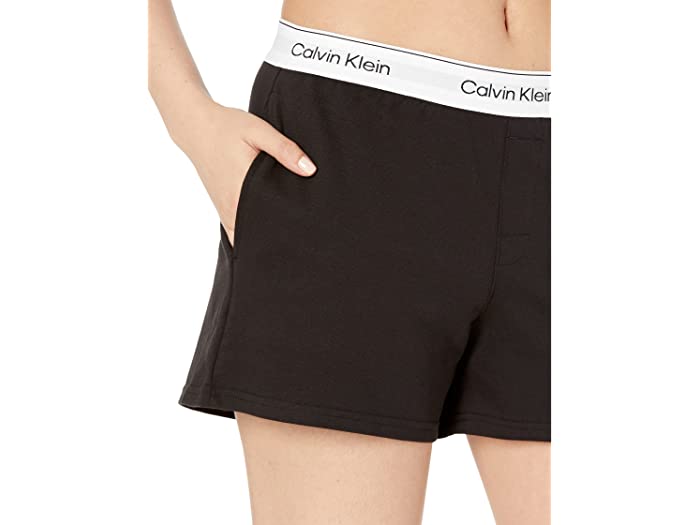 (取寄) カルバンクライン アンダーウェア レディース Calvin Klein Underwear women Modern Cotton Lounge (Refresh) Sleep Shorts Black