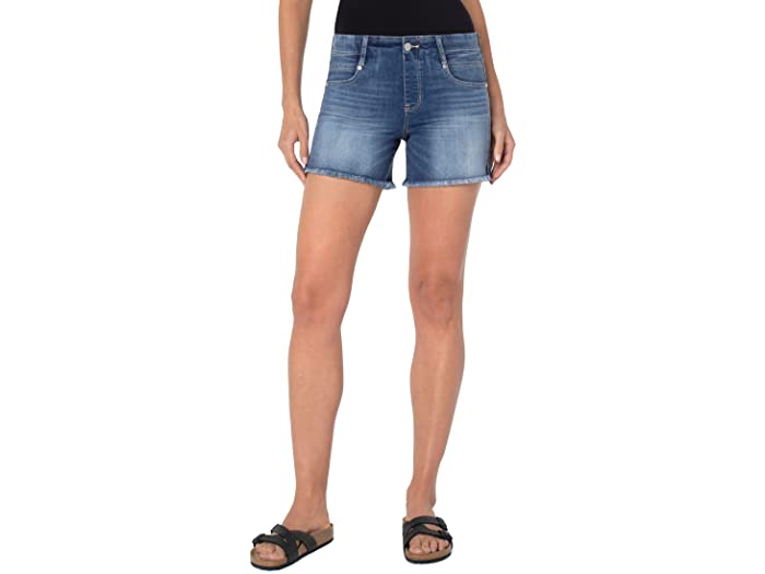 (取寄) リバプール レディース ギア グライダー プルオン ショーツ w/ フレイ ヘム イン Liverpool women Gia Glider Pull-On Shorts w/ Fray Hem in Tilton Tilton