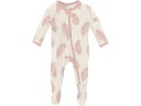 () LbL[ pc LbY K[Y vg tbeB[ EBY Wbp[ (Ct@g) Kickee Pants Kids girls Print Footie with Zipper (Infant) Natural Feathers