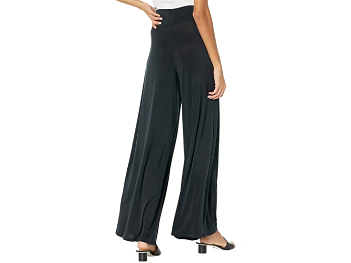 (取寄) コマンドー レディース ビーガン シルク ワイド レッグ パンツ CUP102 Commando women Vegan Silk Wide Leg Pants CUP102 Black