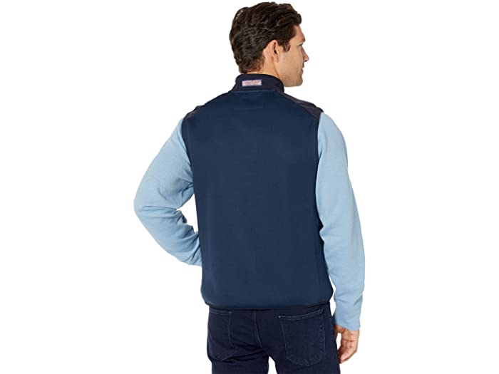 (取寄) ヴィンヤードヴァインズ メンズ マウンテン セーター フリース ベスト Vineyard Vines men Mountain Sweater Fleece Vest Vineyard Navy