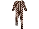 (取寄) キッキー パンツ キッズ キッズ プリント フッティー ウィズ ジッパー (インファント) Kickee Pants Kids kids Print Footie with Zipper (Infant) Cocoa Teddy Bears