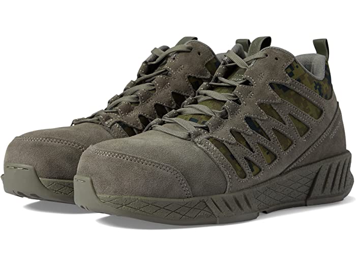 () ꡼ܥå   եȥ饤 ʥ ƥ   ȥ ߥå-ȥå Reebok Work men Floatride Energy Tactical EH Comp Toe Mid-Top Digital-Camo Sage