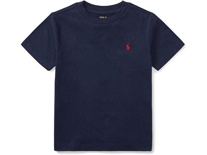 (取寄) ラルフローレン キッズ ボーイズ ショート スリーブ ジャージ Tシャツ (リトル キッズ) Polo Ralph Lauren Kids boys Short Sleeve Jersey T-Shirt (Little Kids) Cruise Navy