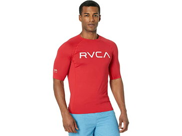 (取寄) ルーカ メンズ S/S ラッシュガード RVCA men S/S Rashguard Red