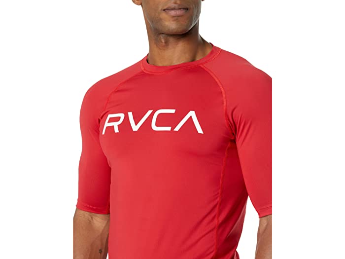 (取寄) ルーカ メンズ S/S ラッシュガード RVCA men S/S Rashguard Red