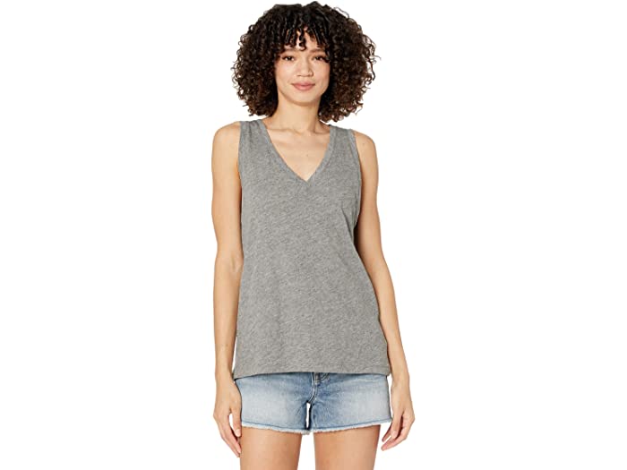 () ChEF fB[X EBXp[ Rbg V-lbN ^N Madewell women Madewell Whisper Cotton V-Neck Tank Heather Iron