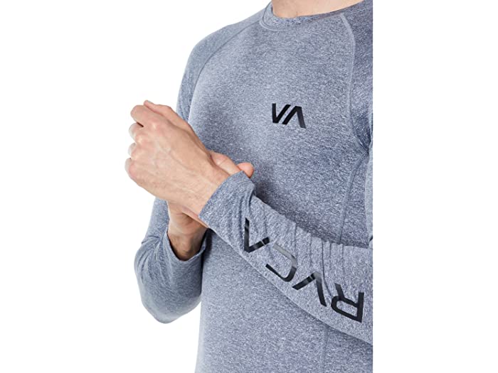 (取寄) ルーカ メンズ L/S ラッシュガード RVCA men L/S Rashguard Heather Grey