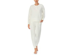 (取寄) サンクチュアリ レディース ロング スリーブ クロップド ヘンリー ジョガーズ Pj セット Sanctuary women Sanctuary Long Sleeve Cropped Henley Joggers PJ Set White