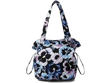 (取寄) ヴェラ ブラッドリー レディース コットン グレンナ サッチェル パース Vera Bradley women Cotton Glenna Satchel Purse Plum Pansies