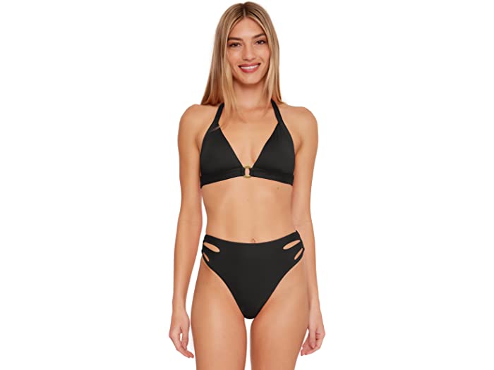 () ȥ꡼ʥ ǥ ʥ  ե ۥ륿 Trina Turk women Trina Turk Monaco Ring Front Halter Black