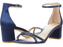 (取寄) ジュエル バッジェリー ミシュカ レディース ジョアン Jewel Badgley Mischka women Joanne Navy Satin(4)