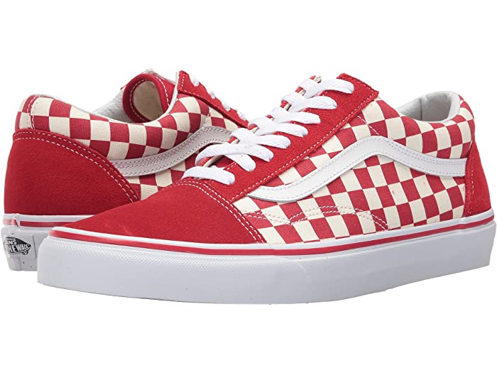 () oY Xj[J[ I[hXN[ 傫TCY Vans Old Skool (Primary Check) Racing Red/White